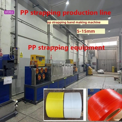 Bright Colors PP Strapping Band Making Machine 4 Strips Single Screw 100kw