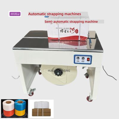 Semi-automatic strapping machine 6-15 mm strapping width desktop type 220V/60Hz voltage