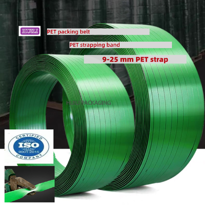 Automatic 16mm PET packing belt PP PET strapping with 100% PET bottle flakes
