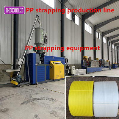 PP Strap Making Machine 5-19mm Twin-Screw Sandwich PP Packing Strap Production Line with Automatic Screen Changer