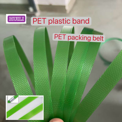 PET strapping100% PET bottle flake material19mm PET packaging belt PET strapping for brick factories