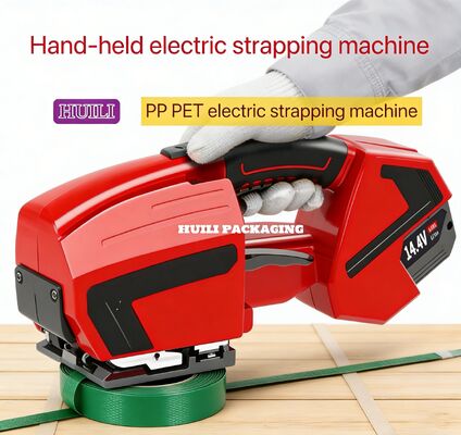 High-speed electric lithium battery strapping tool, handheld hot melt strapping machine with PP PET strap
