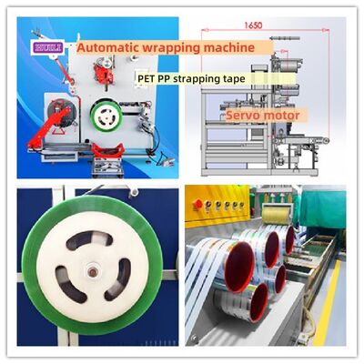 PP PET Strapping Band Automatic Wrapping Machine  Automatic Rewinding Machine Servo Rewinding Machine