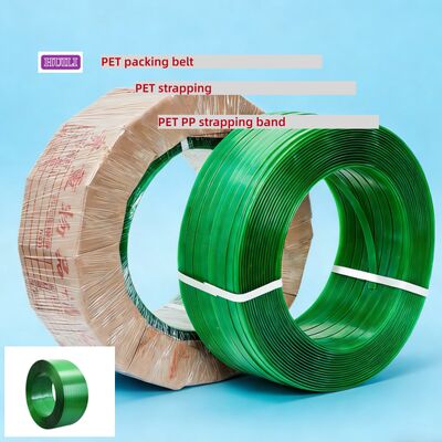 Green PET packaging Strap​ 9-25mm PET packaging strap high-speed PET strapping band
