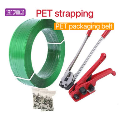 PET strapping 16mm PET plastic steel strap with cold-resistant PP PET packaging straps