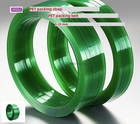 High-Speed ​​PET Packaging Strap  9–25mm PET Strapping PET packaging belt for Pallet Packaging