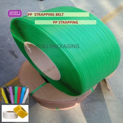High-speed polypropylene PP packaging belt 15mm PP packaging strap with Cardboard packaging