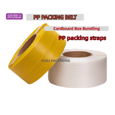 Automatic PP PET strapping 12mm transparent PP packaging straps with cardboard packaging
