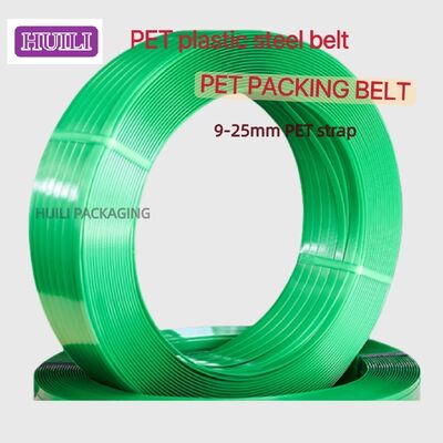 9-16mm PET Strapping Green PP PET Packaging Belt with Strong Impact Resistance