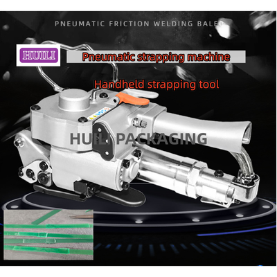 Pneumatic strapping machine with friction welding technology 3000N max tension and lightweight design
