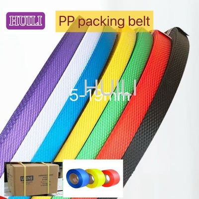 Colored 5mm PP Packaging Belt Pallet Strapping Tape For Automatic Packaging Machine