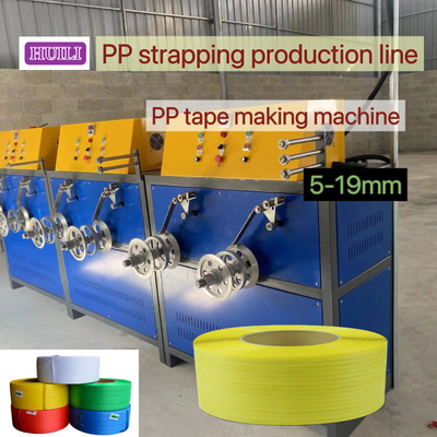 5-19mm Width PP Strap Production Line PP Strapping Belt Equipment Custom Tape Colors