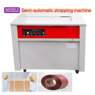 200V 50HZ Semi Auto Strapping Machine For Carton Box Packaging