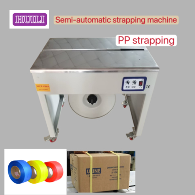 High Speed Semi Automatic Banding Machine 6-15mm Width 100% Hot Melt Bonding
