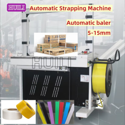 PLC Controlled Automatic Strapping Machine Continuous Mode Carton Box Strapping Machine