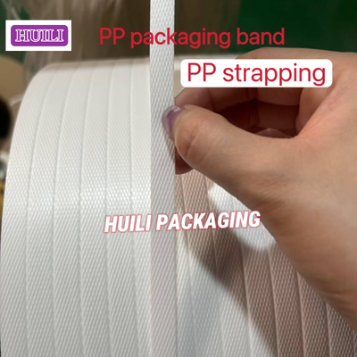 Custom Size 5mm Width PP Strapping Band , Carton Strapping Belt White Color