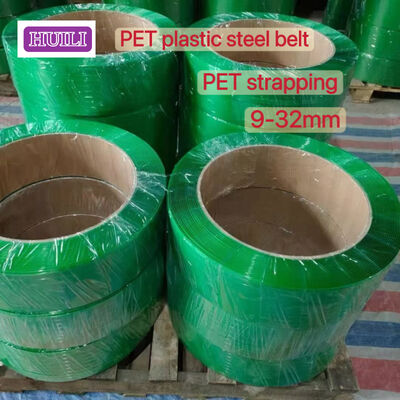9-25mm PET packaging band Green pallet PET plastic steel band for brickworks strapping