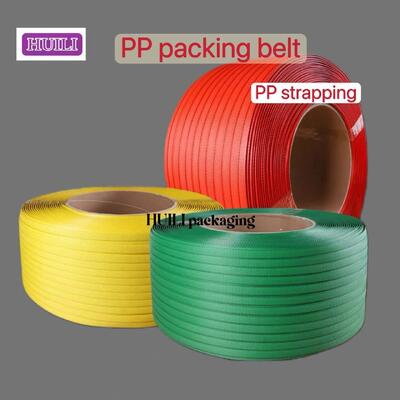 PP Strapping belt Colored 5-19mm Automatic PP Plastic Strapping for Semi-Automatic Strapping Machines