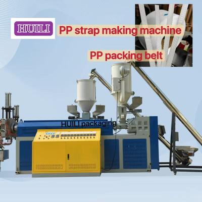 PP strap making machine 5 mm PP strapping equipment with automatic winding machine