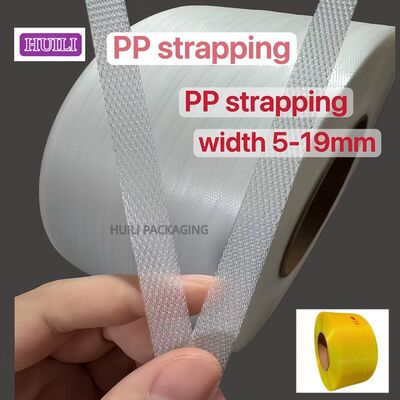 PP strapping belt transparent 12mm PP packaging strap with High-Speed ​​Adaptability